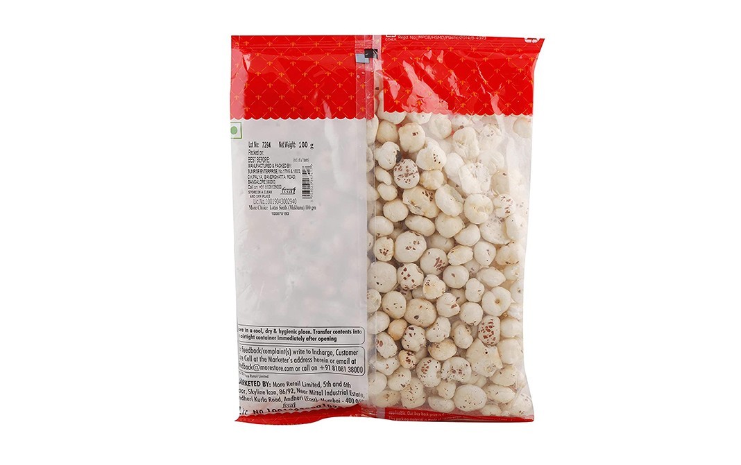 More Choice Lotus Seeds (Makhana)    Pack  100 grams